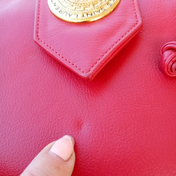 YVES SAINT LAURENT   Collectible RARE Vintage Aztec Medallion Bucket Purse - Picture 8 of 10